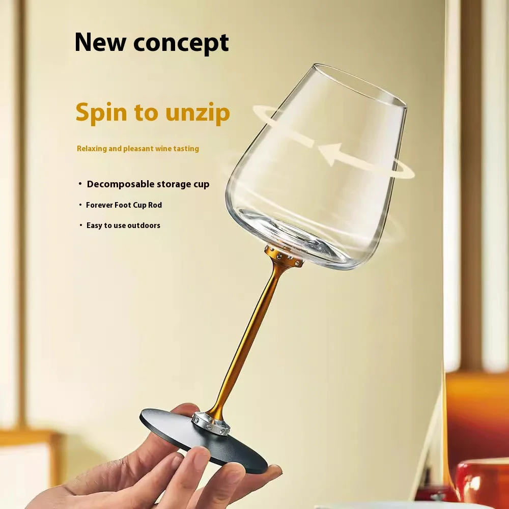 Spinning  Wine Glass